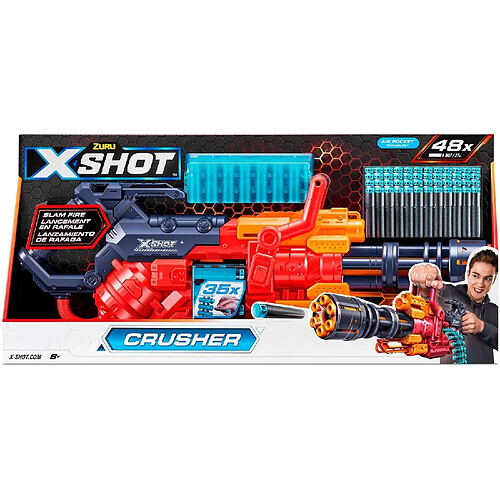 Ludendo XSHOT - Blaster Excel Crusher avec fléchettes