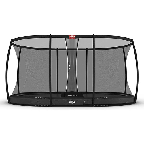 BERG Trampoline Grand Champion Inground 520 Grey avec Filet de securité Dlx Xl