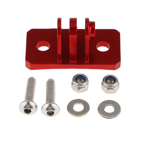 Base de montage d'adaptateur de trépied en alliage d'aluminium pour GoPro Hero6 / 5/4/3 + caméra rouge