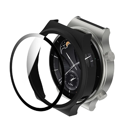 Coque en TPU Cadre mat galvanisé pour montre intelligente noir pour votre Huawei Watch GT 2 Pro