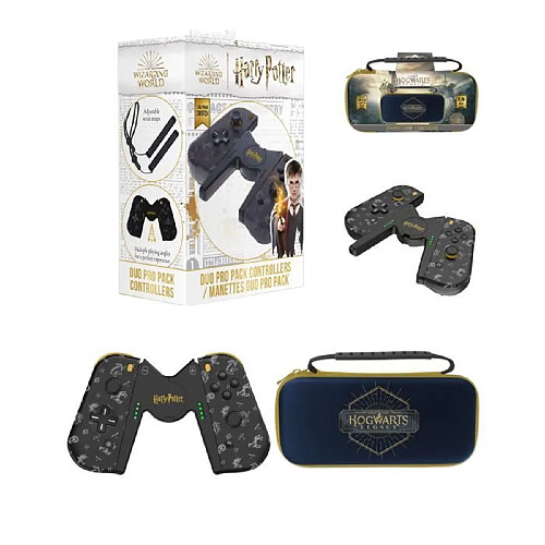 Freaks And Geeks Manettes SWITCH Joycons HARRY POTTER DUO PRO PACK pour Nintendo SWITCH + DRAGONNES + Support + Sacoche console HARRY POTTER