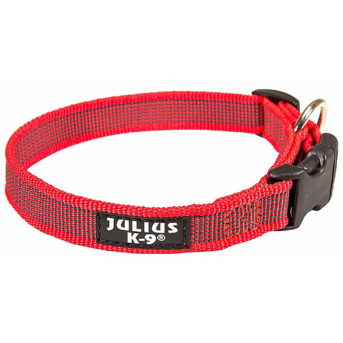 Julius-K9 Collier Pour Chien, Gris/Rouge, Taille L Pour Chien Taille L