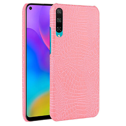 Wewoo Coque Pour Huawei Enjoy 10 Shockproof Crocodile Texture PC + PU Case Pink