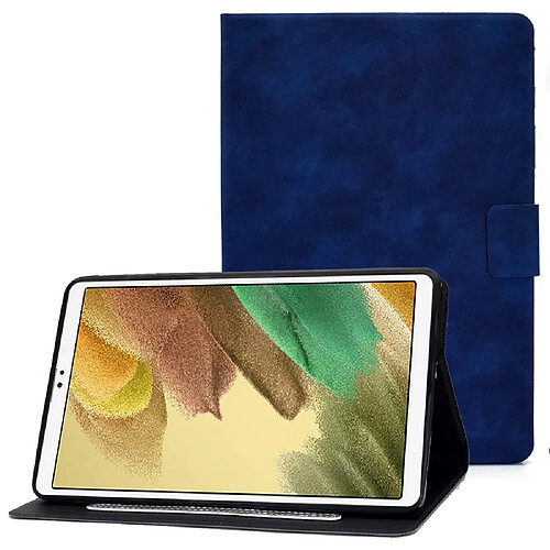 Etui en PU anti-chute avec support et porte-cartes pour votre Samsung Galaxy Tab A7 Lite 8.7-pouces T220/T225 - bleu