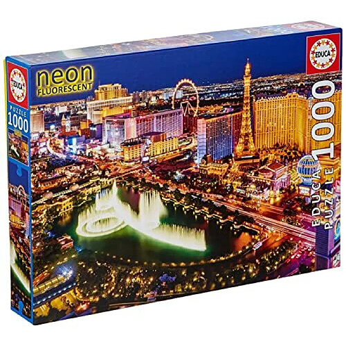 Educa Borras Puzzle 1000 Neon Las Vegas pour enfants Educa