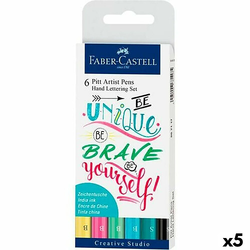 Faber-Castell Pitt Artist Calligraphie Set (5 Unités)