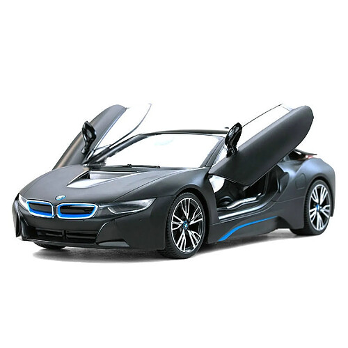 Universal RMZ City BMW i8 Concept 1: 24 Véhicule métallique Moulé sous pression Retour à traction Modèle Jouet Collection Cadeau de Noël | Voiture jouet moulée sous pression (Noir)