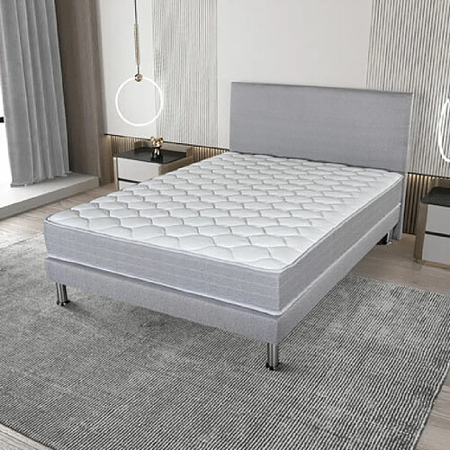 Mes Matelas mousse 140x190x24 cm avec ventilation blanc - MAIDERE