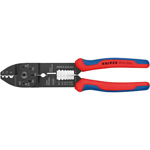 KNIPEX Pince à sertir brunie avec gaines bi-matière 215 mm