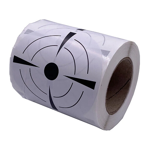 200 / Roll Rond Florescent Targets Autocollants 3In Pour La Chasse Blanc