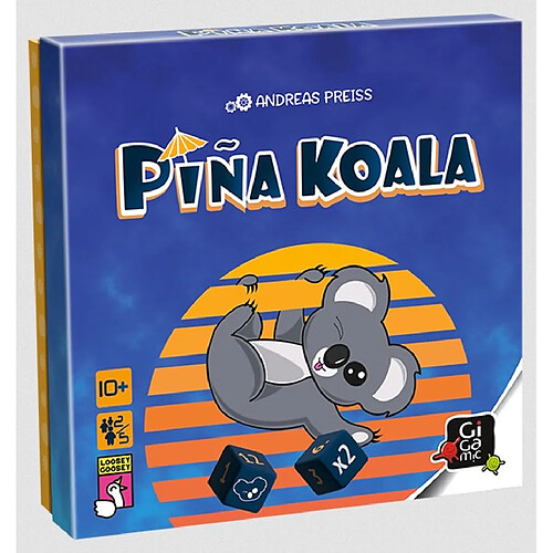 GIGAMIC Pina Koala jeux de des et de menteur