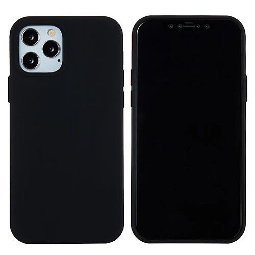 Coque en silicone couleur unie noir pour votre Apple iPhone 13 Pro Max 6.7 pouces