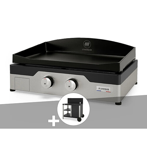 Plancha gaz Signature Allure 260 Duo + Desserte - Le Marquier