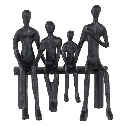 BigBuy Home Figurine Décorative Noir Aluminium 20 x 11 x 24 cm