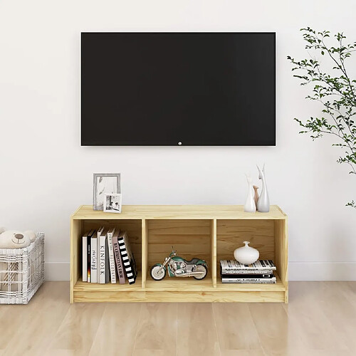 vidaXL Meuble TV 104x33x41 cm bois de pin massif