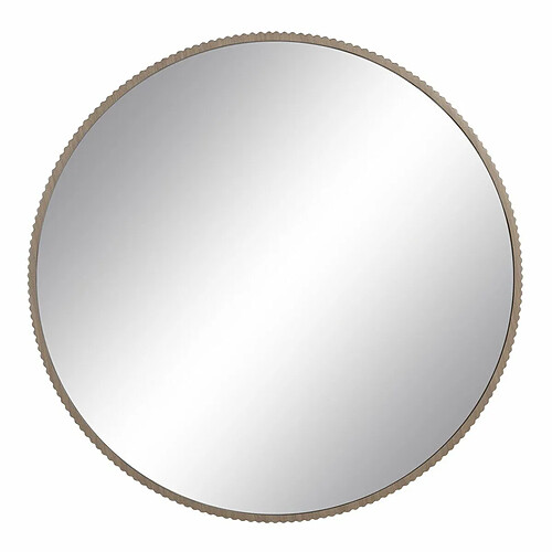 BigBuy Home Miroir mural Naturel Verre Bois MDF 89,5 x 4,5 x 89,5 cm