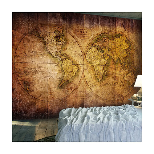 Artgeist Papier peint - World on old map [350x245]