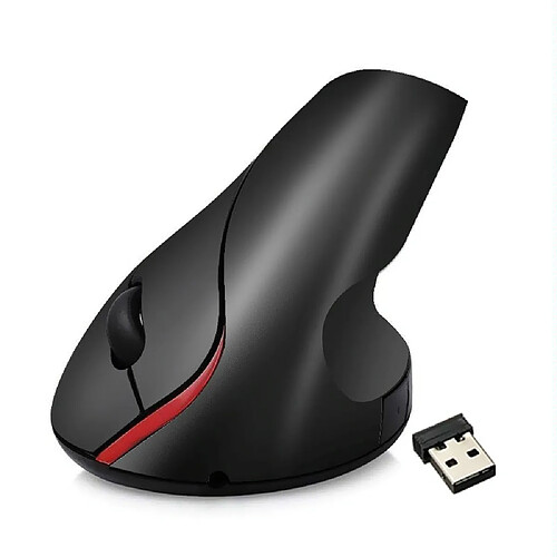 Yonis Souris Verticale Sans Fil Rechargeable 2400DPI