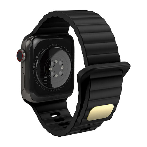 Avizar Bracelet pour Apple Watch 41mm / 40mm / 38 mm Silicone Souple et Doux Noir