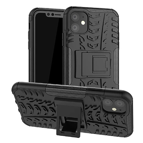 Wewoo Coque Rigide Pour iPhone 11 Texture TPU + PC antichoc avec support