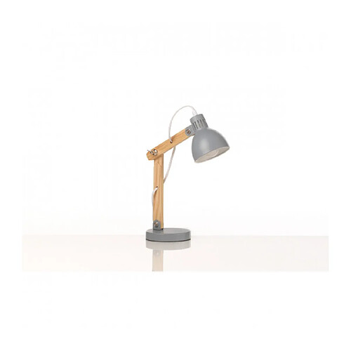 Lumière Lampe de table NORA Bois,Métal Bois,Gris