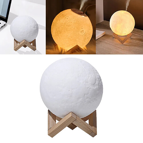 3D Moon Night Light Humidifier Touch Lamp USB Air Aroma Diffuseur 13cm