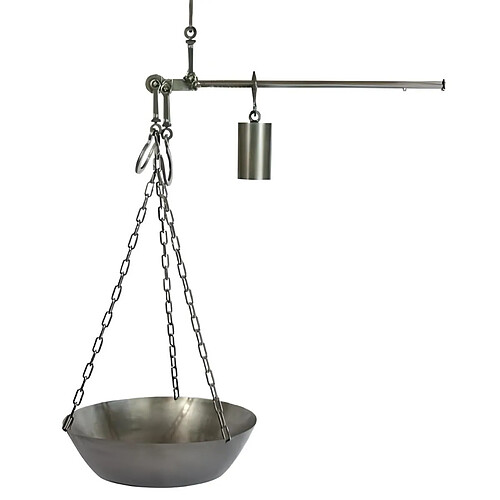 Visiodirect Pèse-poids, Balance plat polie 15 Kg coloris Gris - 20 cm