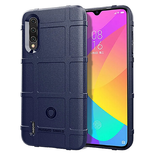 Wewoo Coque Souple Housse en silicone de protection de couverture de antichoc pour Xiaomi Mi CC9 bleu