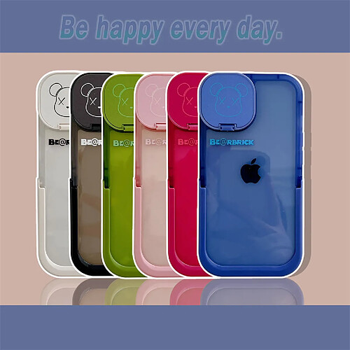 GUPBOO Étui pour iPhone11ProMax Creative line étui pour téléphone portable simple ours violent transparent et doux