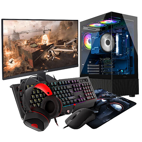 VIST Kit Gaming Ryzen 5 5600G - RAM 32Go - RX VEGA - SSD 1To M.2 - WIFI - LCD 24 - W11