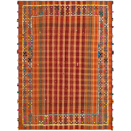 Vidal Tapis de laine 233x172 rouge Jajim