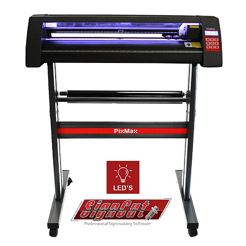 Monstershop Plotter PixMax Découpe de vinyle 720mm, Signcut Pro & Guide LED