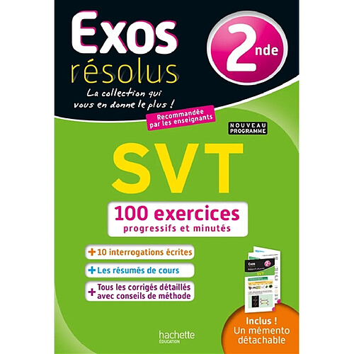 SVT, 2de : 100 exercices progressifs et minutés : nouveau programme · Occasion