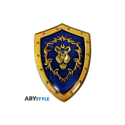 Abystyle World of Warcraft - Plaque métal Bouclier Alliance (26x35)