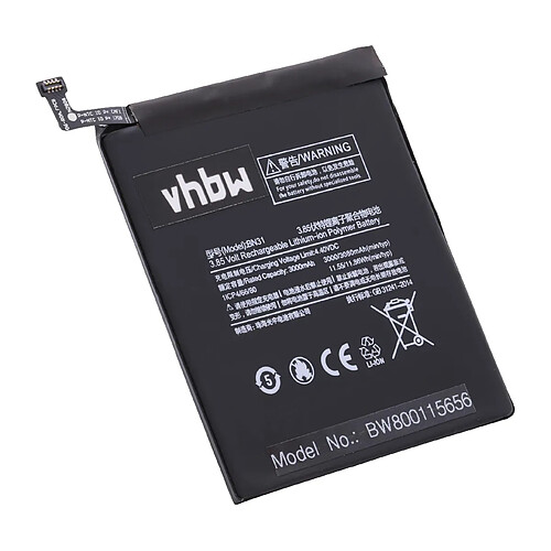 vhbw Li-Polymère batterie 3000mAh (3.85V) pour téléphone portable mobil smartphone comme BN31