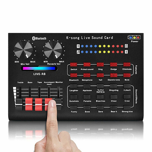 Justgreenbox Carte de mélangeur de son de changeur de voix pour l'équipement de chant audio d'effets multiples de carte en direct - 1005002191363852