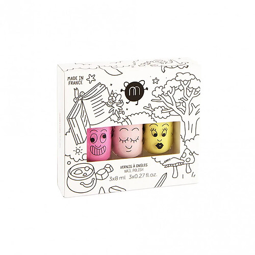 Nailmatic Coffret 3 vernis a l eau Dolly, Bella, Lulu