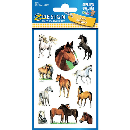 AVERY Zweckform Sticker ZDesign KIDS 'Cheval', scintillant ()