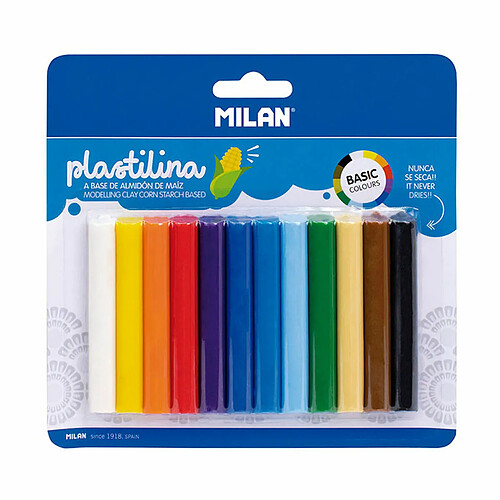 Barres de pâte à modeler Milan 140 g (12 Pièces)