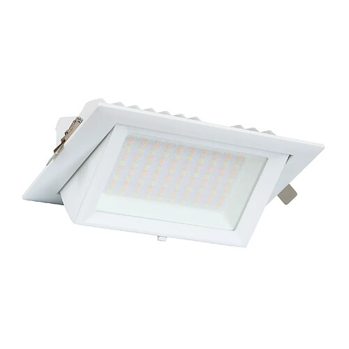 Ledkia Spot Downlight LED 38W Rectangulaire Orientable 130 lm/W LIFUD Coupe 210x125 mm Blanc Chaud 3000K