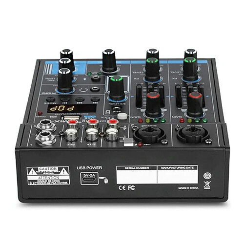 Table De Mixage USB Bluetooth Pour Enregistrement Et Diffusion En Direct YONIS