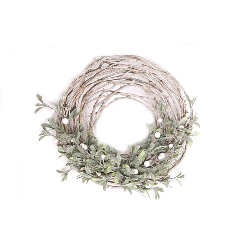 Heart Of The Home Centre de table pour bougie Noël effet branches Mistletoe - Marron