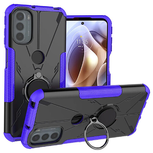 Coque en TPU anti-rayures avec béquille pour votre Motorola Moto G41 4G/G31 4G - violet