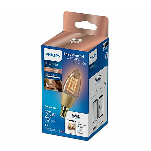 Philips Ampoule LED connectée 25w WIZ Ambre E14