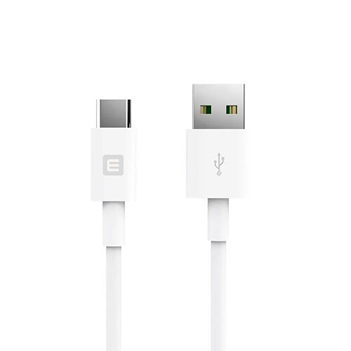 Evelatus TPC07 Câble TPE durable USB vers USB-C (Type-C) Câble de données et chargeur rapide 3,1 A 1 m Blanc