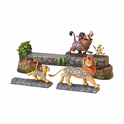 Disney Figurine Simba, Timon et Pumbaa - Les amis sans-souci Le Roi Lion