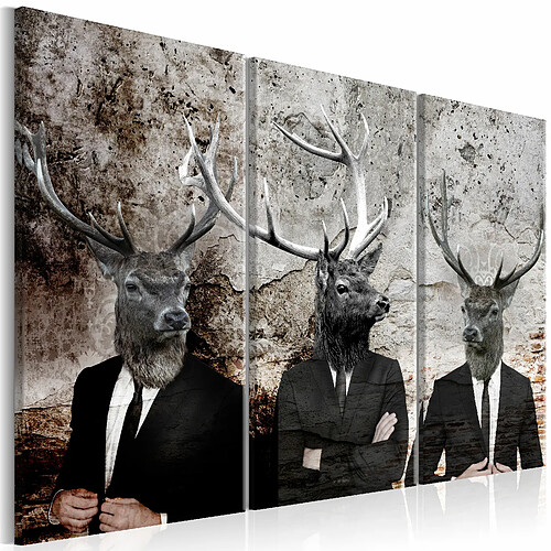 Artgeist Tableau - Deer in Suits I [120x80]