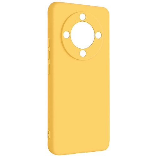 Avizar Coque pour Honor Magic 6 Lite 5G Semi-rigide Soft-touch Anti-traces Jaune