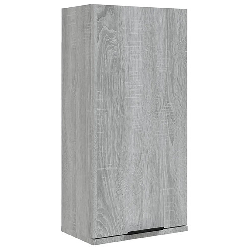 Maison Chic Armoire de salle de bain,Meuble de rangement,Meuble haut murale Sonoma gris 32x20x67 cm -GKD551543