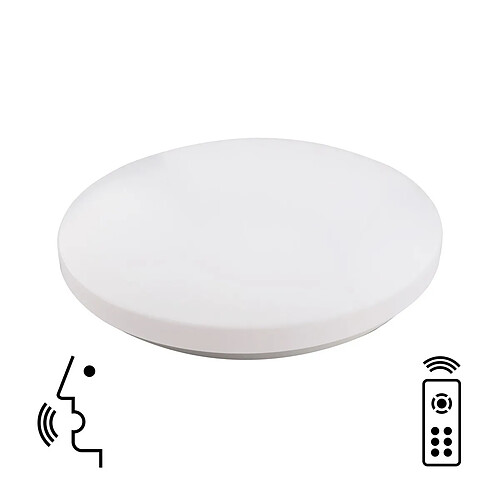 Inspired Zero Smart Ceiling, 56W LED, 3000-5000K Tunable White, 3500lm, Télécommande, Blanc, 3 ans de garantie